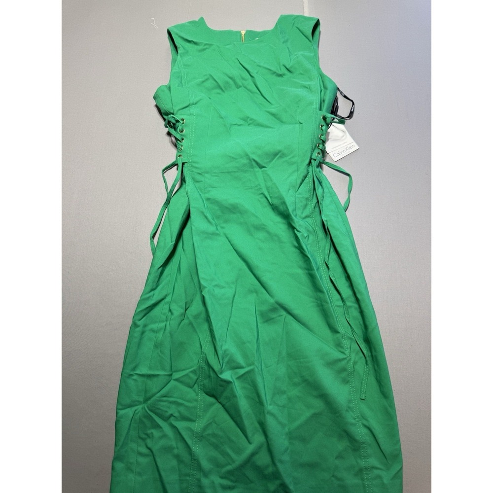 Calvin Klein Green Long Sleeve Dress